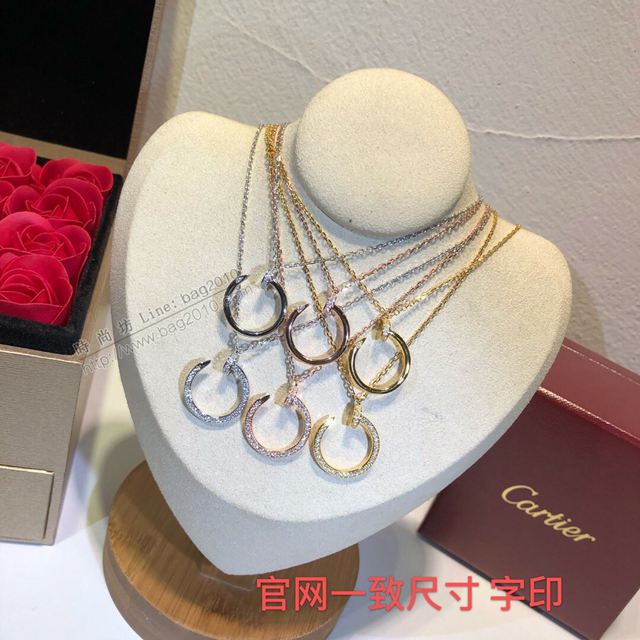 Cartier首飾 卡地亞925銀飾 Cartier卡地亞 Juste un Clou釘子項鏈   zgk1380
